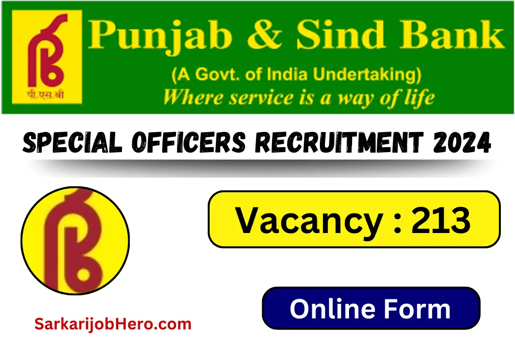 Punjab and Sind Bank Recruitment 2024